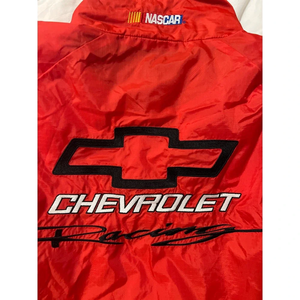 Racing Champions Chevrolet NASCAR Jacket‎ Mens XXL Red Black Excellent Vintage